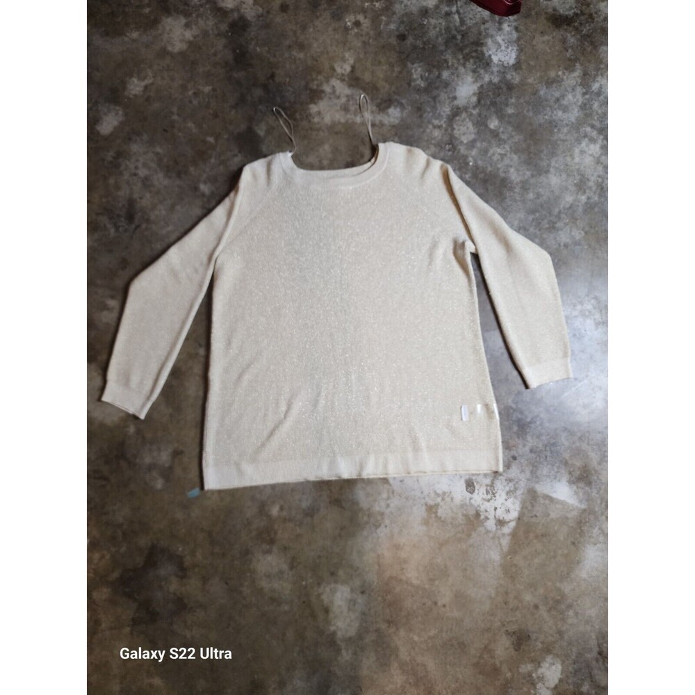 Liz Claiborne Sweater Womens Metalic Heavy Knit Size XL Long Sleeve